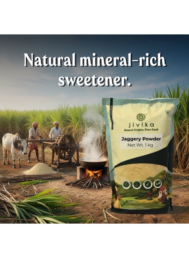 Jivika Natural Jaggery Powder - 1000G - Image 2